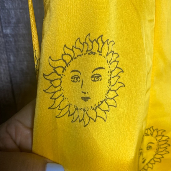 Urban Outfitters Yellow Sun Slip Dress Midi - Picture 4 of 6
